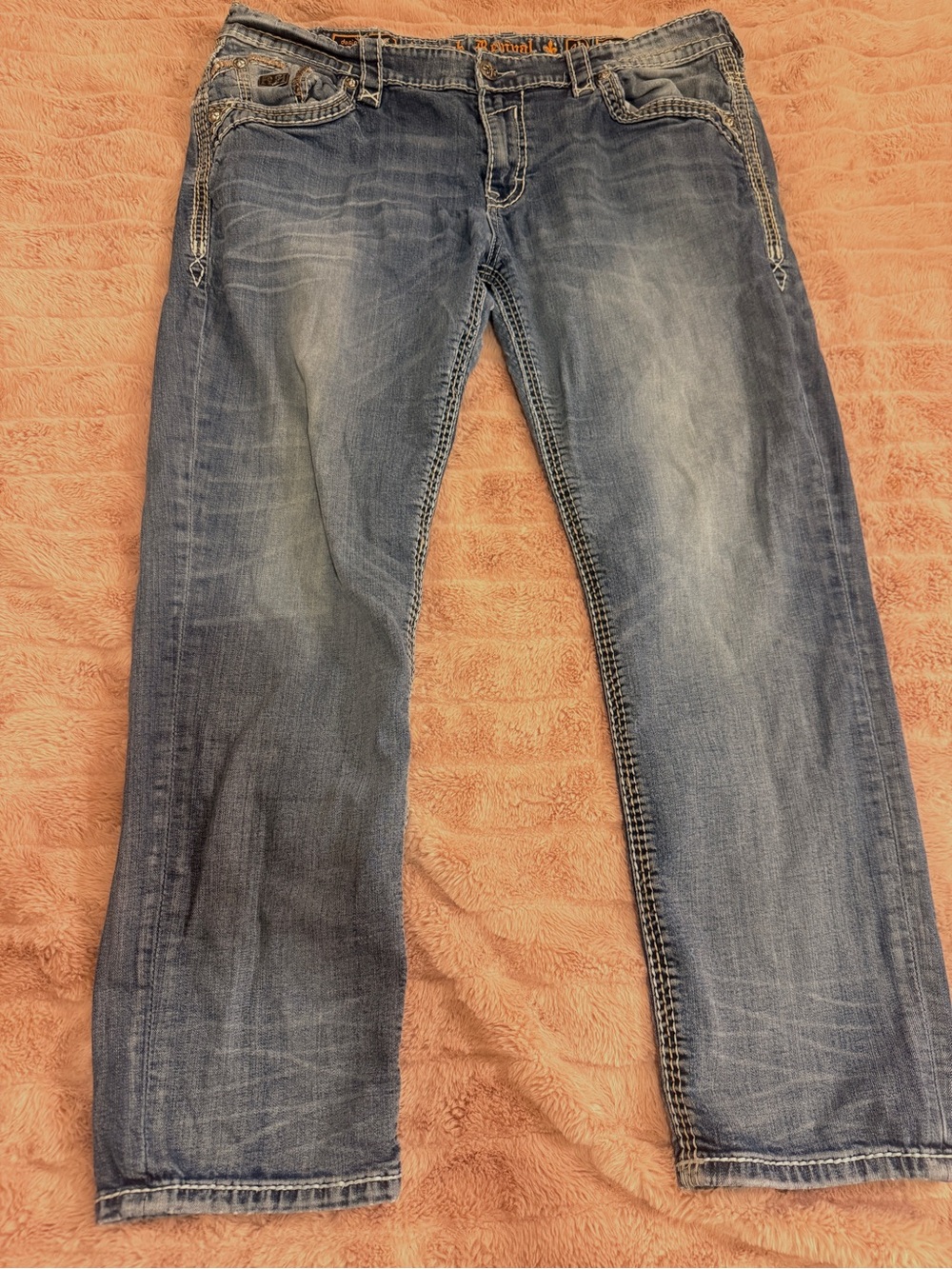 Mens Rock Revival Jeans